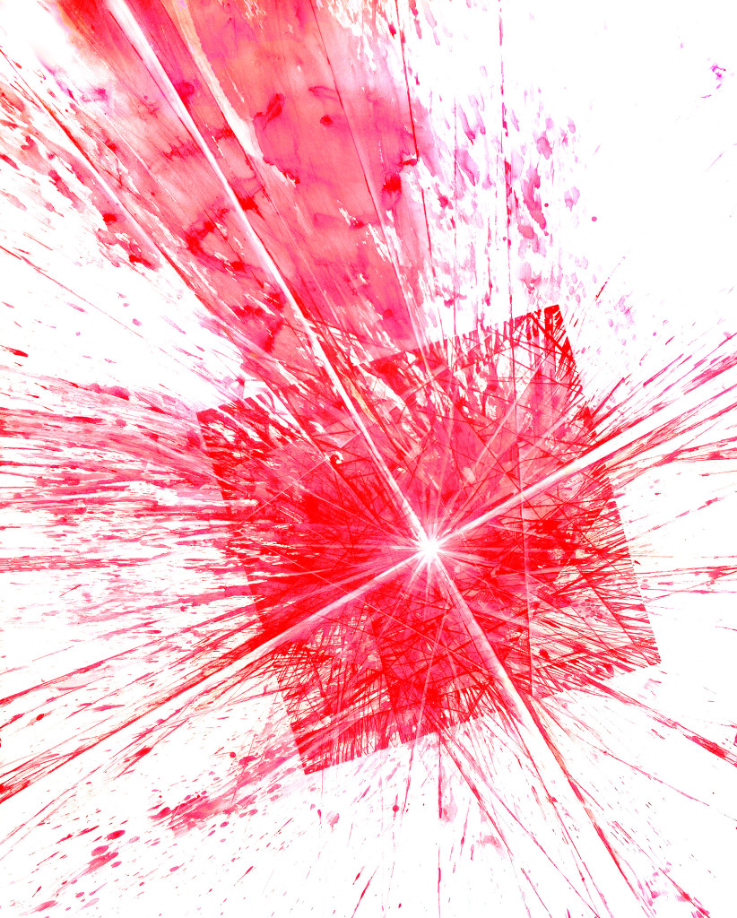 YANTRAM RED16 - tor rot - 150×130 cm RED INK