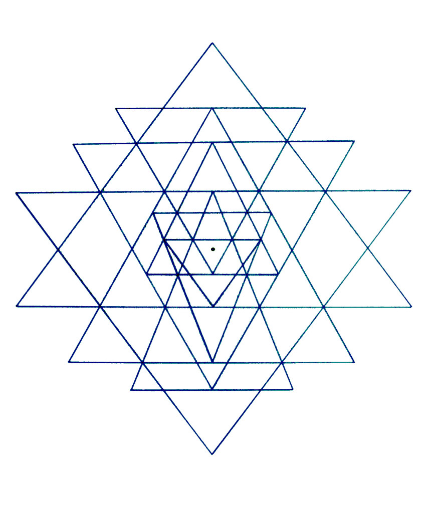 Sri Yantra 3-4-5proportions of the large triangles